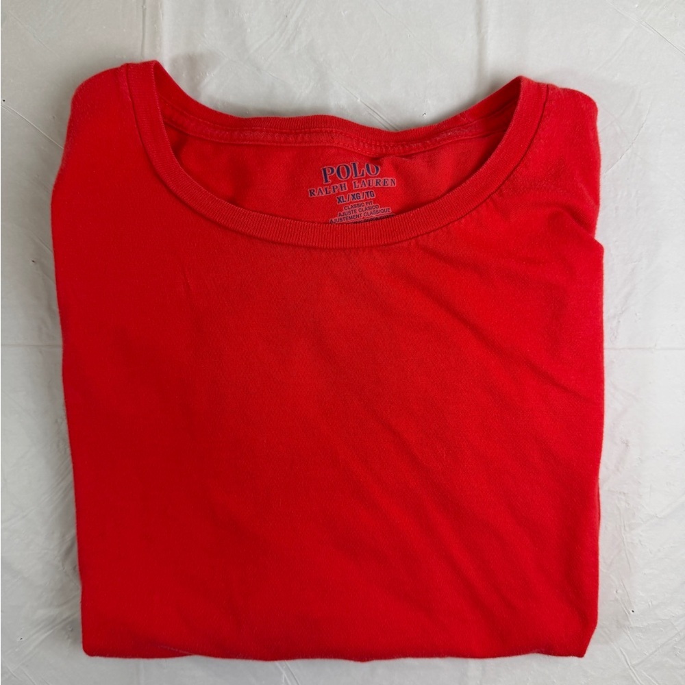 Polo by Ralph Lauren Red Short-Sleeve Crew Neck Tee